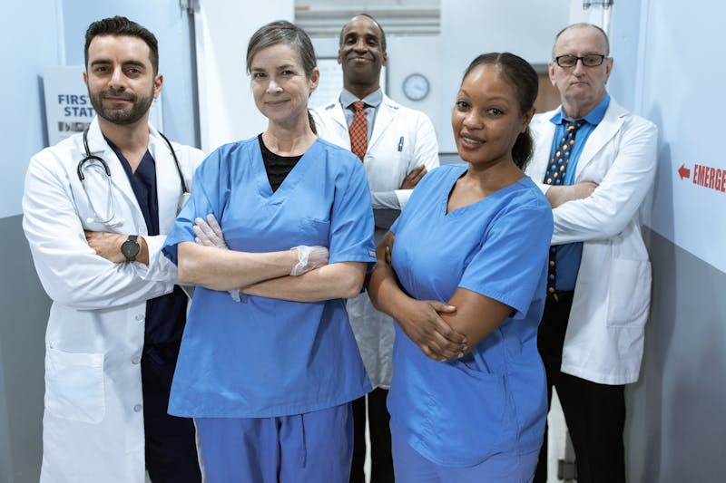 Diverse medical team